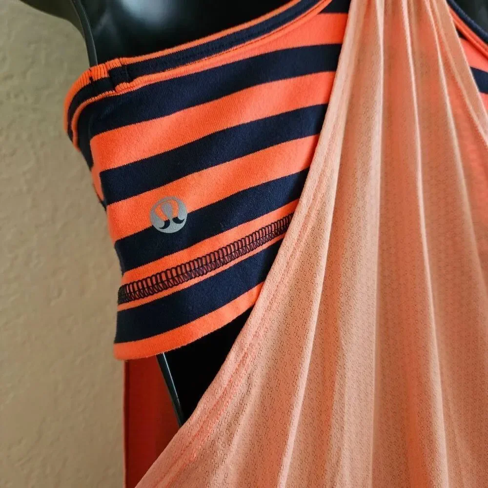 Lululemon No Limits Tank with Striped Bra